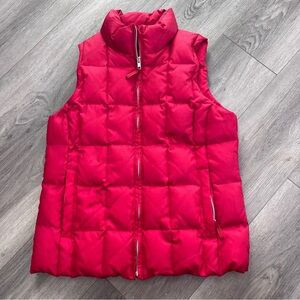 GAP Vibrant Red Down Filled Vest Outerwear Small